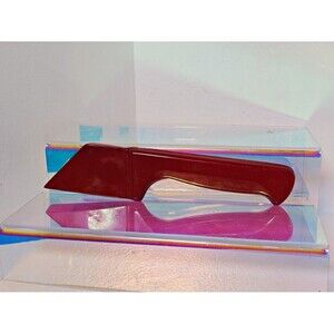 Red Metal Knife Wall Decor 8" Kitchen Pop Art Wall Sculpture